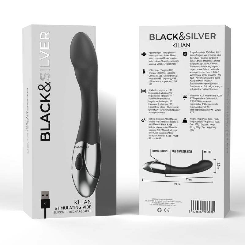 Vibe stimulante kilian – Black & Silver