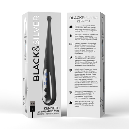 Vibe stimulante kenneth – Black & Silver