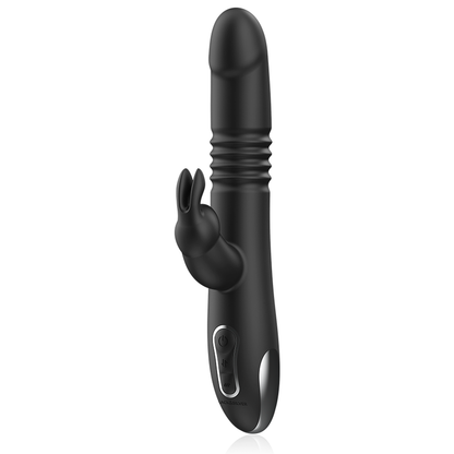 Vibrateur kenji vibromasseur rabbit up & down + télécommande watchme – Black & Silver