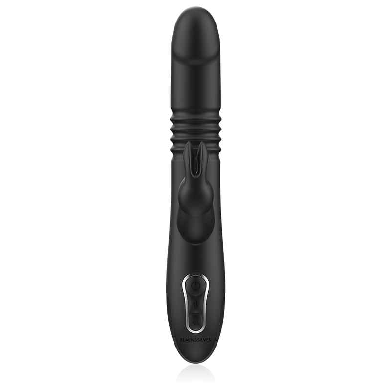 Vibrateur kenji vibromasseur rabbit up & down + télécommande watchme – Black & Silver