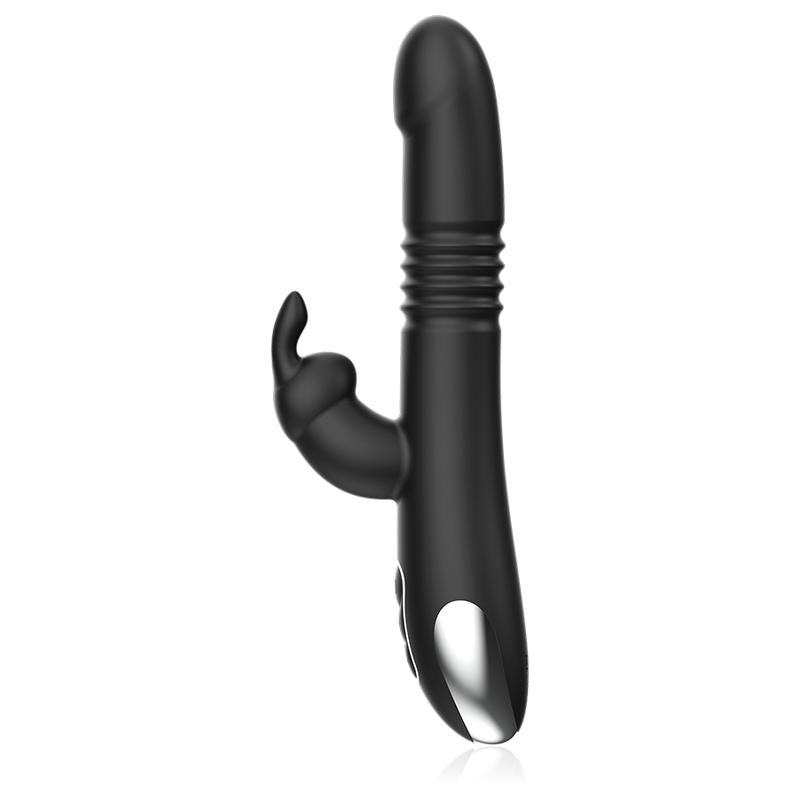 Vibrateur kenji vibromasseur rabbit up & down + télécommande watchme – Black & Silver