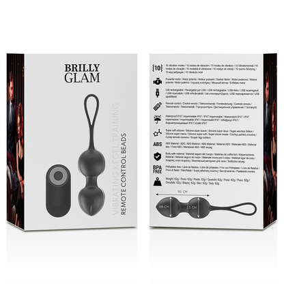 BRILLY GLAM - PERLAS KEGEL VIBRATORIAS CON CONTROL REMOTO
