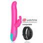 HAPPY LOKY - VIBRADOR Y ROTADOR PLUTO RABBIT COMPATIBLE CON WATCHME TECNOLOGÍA INALÁMBRICA