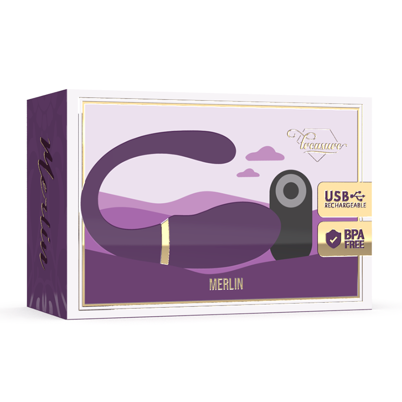 TREASURE - VIBRADOR MERLIN DE DOBLE TORQUE CON CONTROL REMOTO