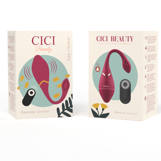CICI BEAUTY - PREMIUM SILICONE EGG VIBRATEUR TÉLÉLÉCOMMANDE