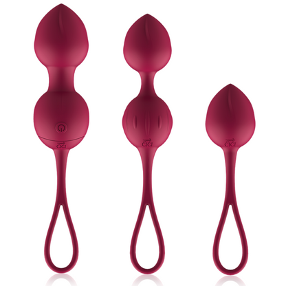 CICI BEAUTY - PREMIUM SILICONE 3 VIBRANT KEGEL PERLES TÉLÉLÉCOMMANDE