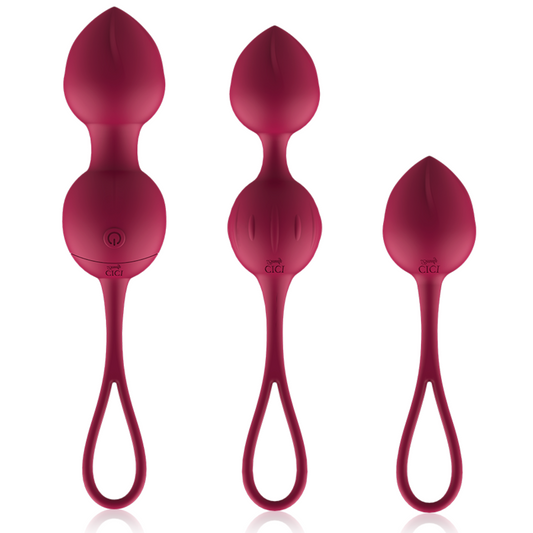 CICI BEAUTY - PREMIUM SILICONE 3 VIBRANT KEGEL PERLES TÉLÉLÉCOMMANDE