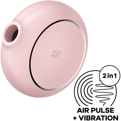 SATISFYER - AIR PULSE PRO TO GO 3 BLACK DOUBLE STIMULATOR AND VIBRATOR