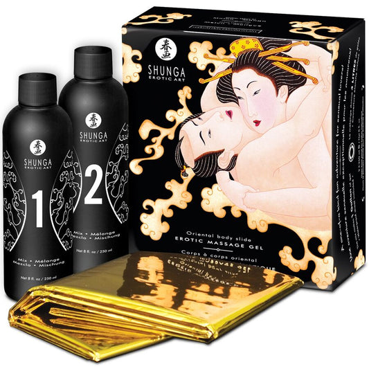 SHUNGA - MASSAGE GEL ÉROTIQUE CORPS À CORPS MELON MANGUE ORIENTAL 