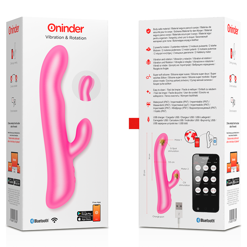 ONINDER - OSLO VIBRATION ET ROTATION NOIR - APPLICATION GRATUITE