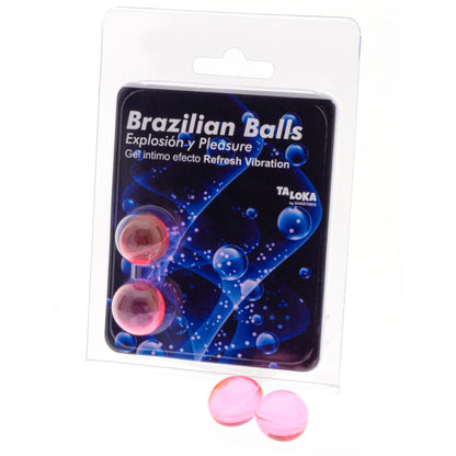 TALOKA - 2 BOLAS BRASILEÑAS REFRESCANTES GEL EXCITANTE EFECTO VIBRADOR