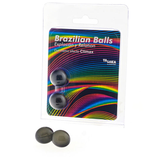TALOKA - 2 BRÉSILIENNES GEL EXCITANT EFFET CLIMAX BOULES