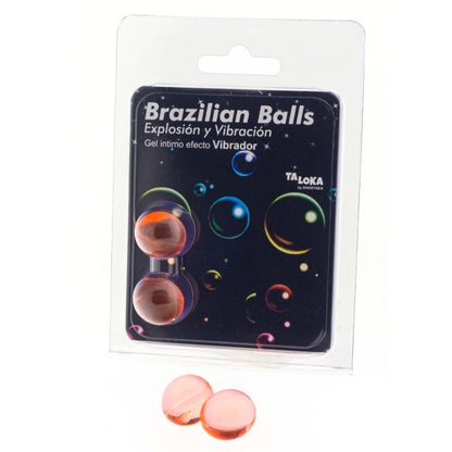 TALOKA - 2 BOLAS BRASILEÑAS GEL EFECTO VIBRADOR EXCITANTE