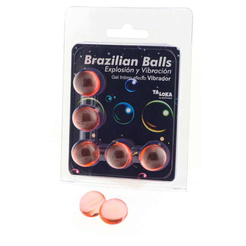 TALOKA - 5 BOLAS BRASILEÑAS GEL EFECTO VIBRADOR EXCITANTE