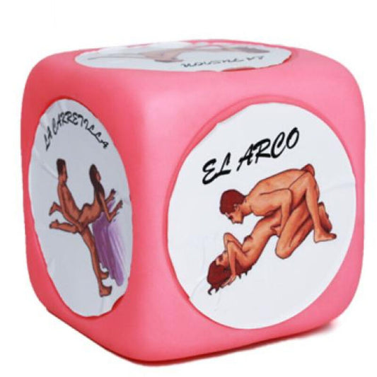DIABLO PICANTE - SUPER LARGE PINK KAMASUTRA POSTURE DICE