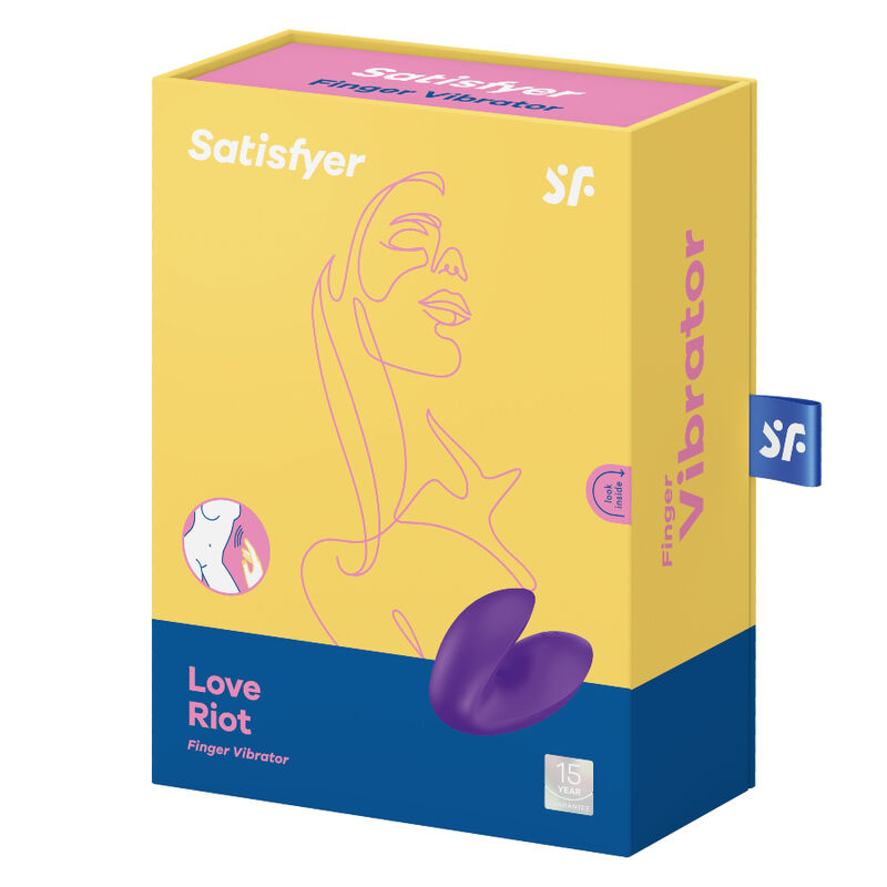SATISFYER - VIBRATEUR  DOIGTS LOVE RIOT ROSE