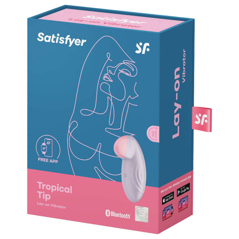 SATISFYER - POSER VIBRATOR TROPICAL TIP BLUE