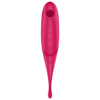 SATISFYER - ESTIMULADOR Y VIBRADOR TWIRLING PRO AIR PULSE AZUL