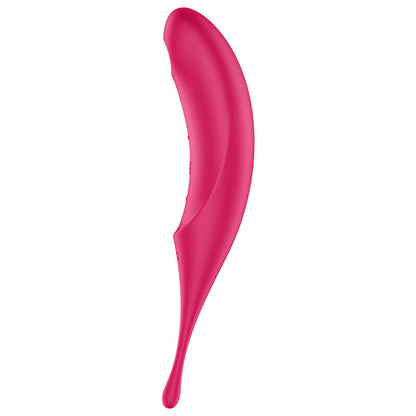 SATISFYER TWIRLING PRO ESTIMULATOR Y VIBRADOR - ROJO