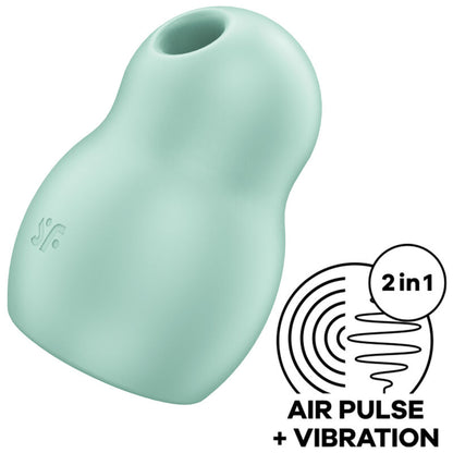 SATISFYER - AIR PULSE PRO TO GO 1 DOUBLE STIMULATOR AND VIBRATOR RED