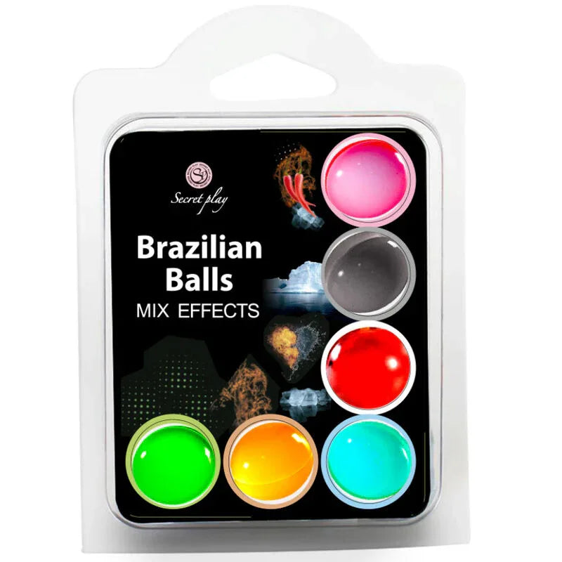 SECRETPLAY COSMETIC – Secret Play Set 6 Balles Brésiliennes Effet Mix