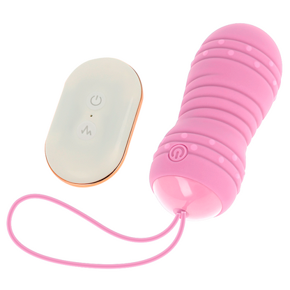 OHMAMA - HUEVO DE CONTROL REMOTO 7 MODOS DE ROTACIÓN ROSA