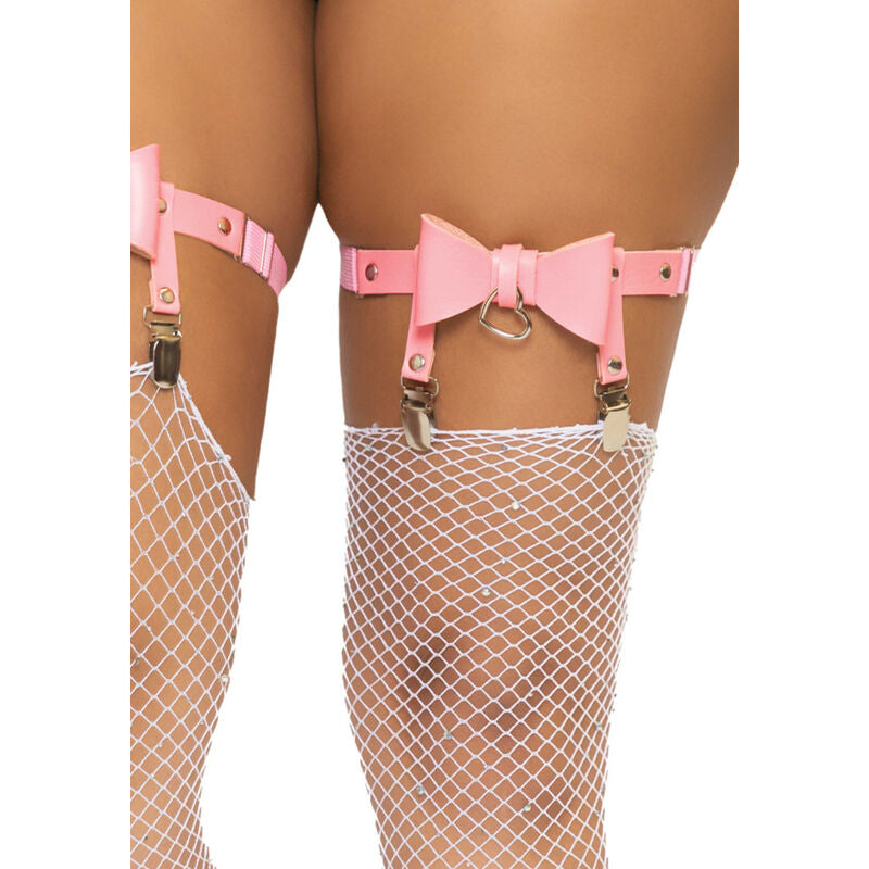 LEG AVENUE - LIGA ALTA DE CUERO VEGANO TALLA ÚNICA - ROSA