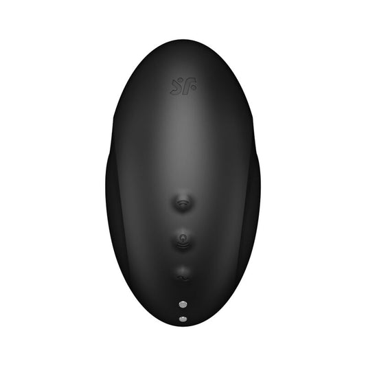 SATISFYER - VULVA LOVER 3 ESTIMULATOR Y VIBRADOR NEGRO