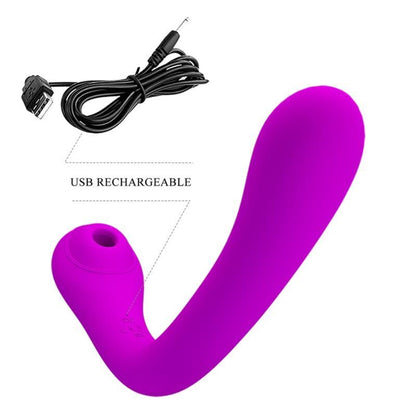 Stimulateur clitoridien vibrateur et suçeur clitoridien alex lilac – Pretty Love