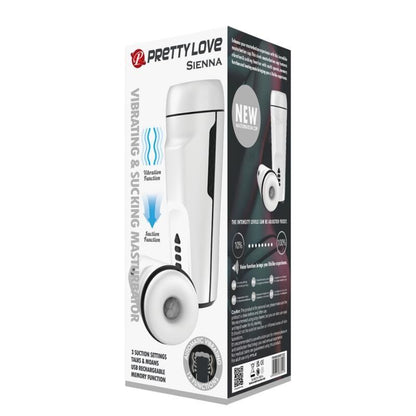 PRETTY LOVE - MASTURBADOR VIBRADOR SIENNA PARA HOMBRE. VOZ Y ONDAS ESTIMULANTES