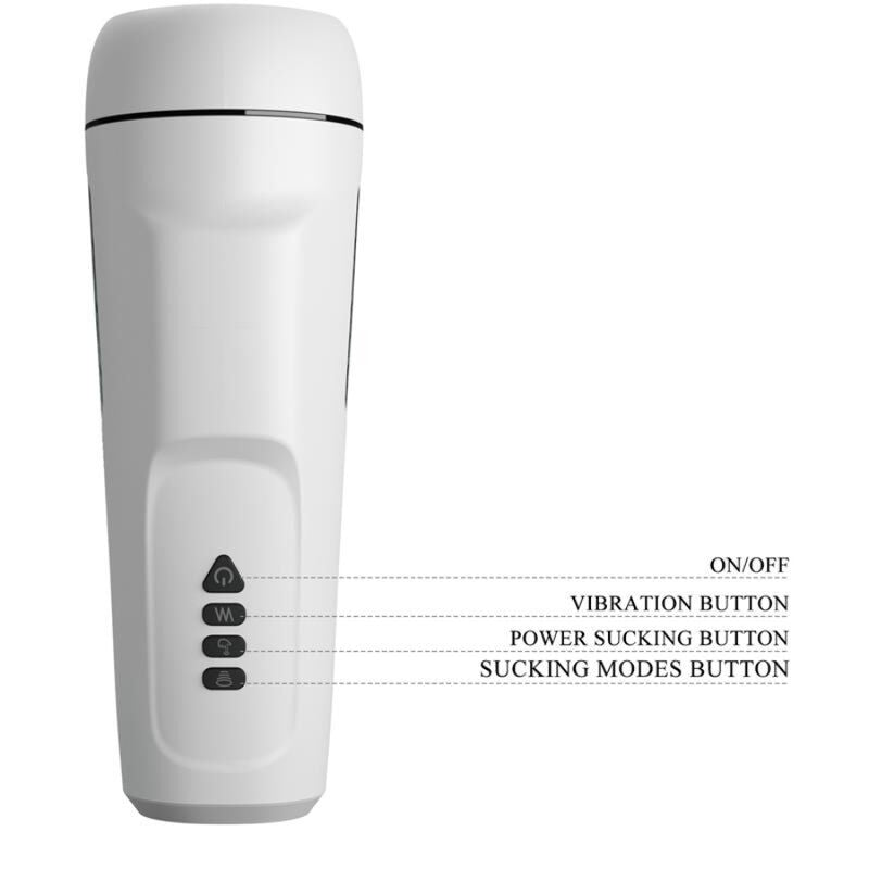 PRETTY LOVE - MASTURBADOR VIBRADOR SIENNA PARA HOMBRE. VOZ Y ONDAS ESTIMULANTES