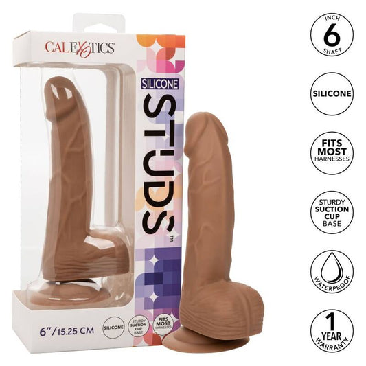 CALEXOTICS - CLOUS IN SILICONE 15.24 CM BROWN