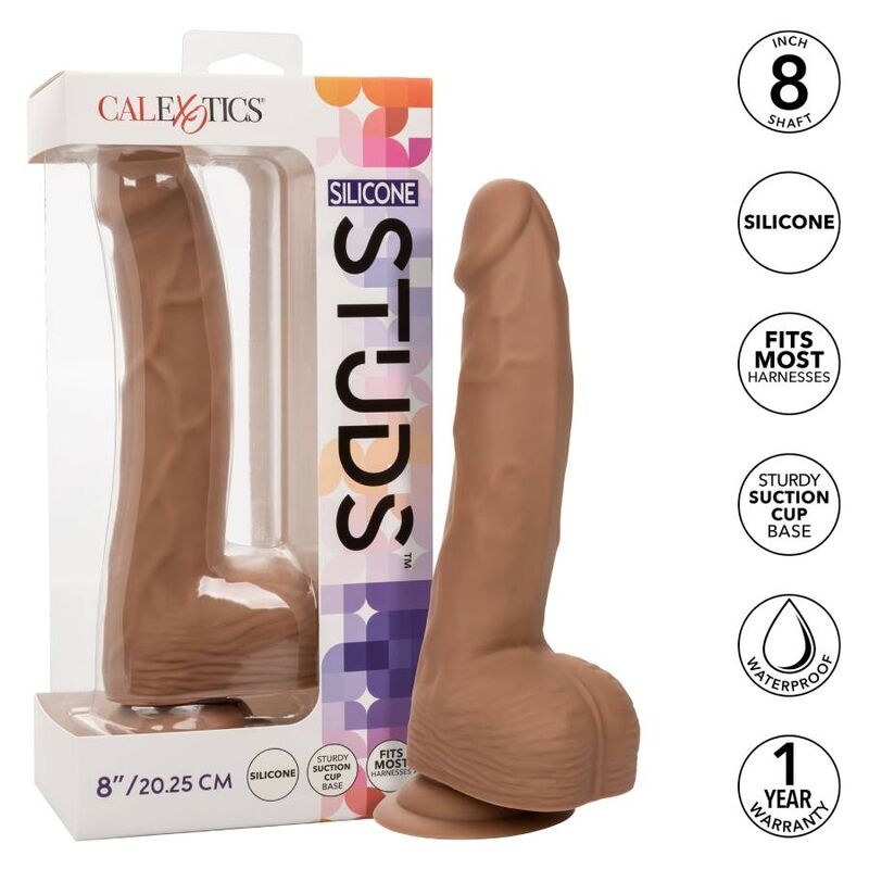 CALEXOTICS - CLOUS IN SILICONE 20.32 CM BROWN
