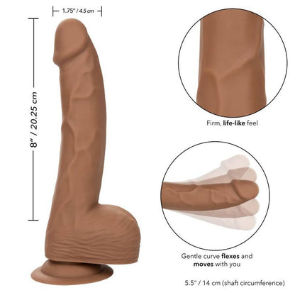 CALEXOTICS - CLOUS IN SILICONE 20.32 CM BROWN