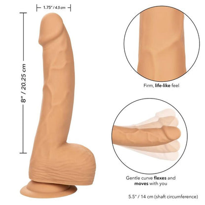 CALEXOTICS - CLOUS IN SILICONE 20.32 CM PEAU
