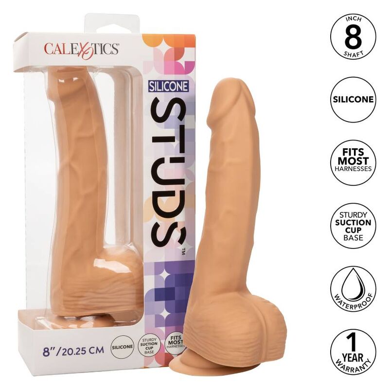 CALEXOTICS - CLOUS IN SILICONE 20.32 CM PEAU
