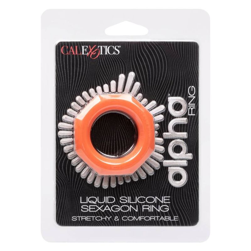 CALEXOTICS - ORANGE ALPHA SEXAGON RING