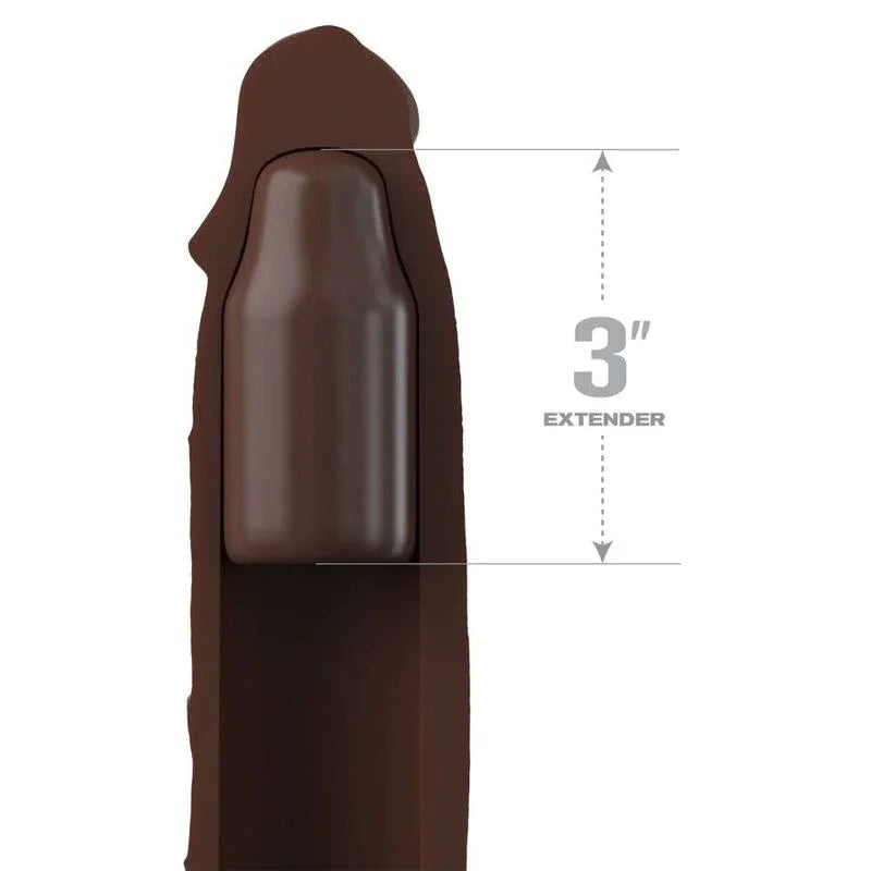 Fantasy X Tensions Pipedreams Sleeve 22,86 cm + 7,62 cm Plug Brown