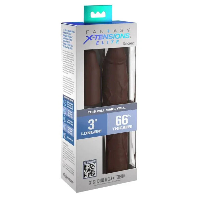Fantasy X Tensions Pipedreams Sleeve 22,86 cm + 7,62 cm Plug Brown