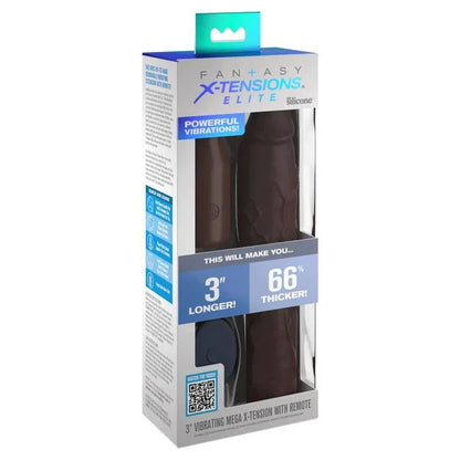 Fantasy X Tensions Pochette Pipedreams 22,86 cm + Plug 7,62 cm Telecommande Marron