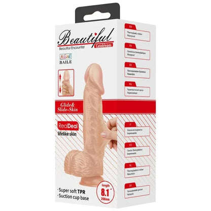 Baile – Belle Rencontre Catoblepas Gode Réaliste Flexible 20.6 cm Naturel