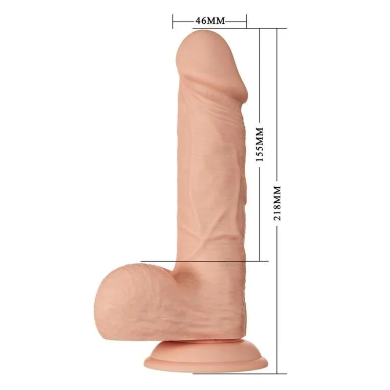 Baile – Belle Rencontre Bahamut Gode Réaliste Flexible 21.8 cm Naturel