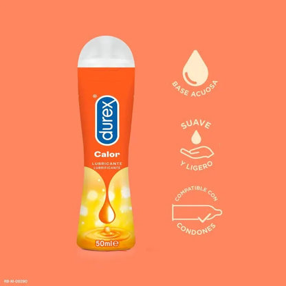 Durex – Lubrifiant Effet Chaleur Durex Play 50 ml – Sensations Intenses & Excitation Maximale