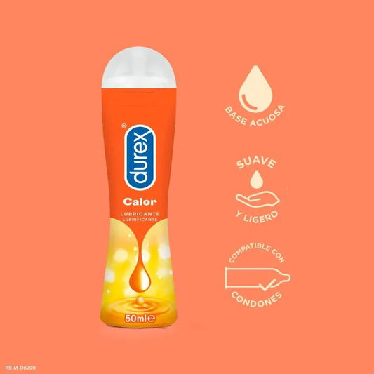 Durex – Lubrifiant Effet Chaleur Durex Play 50 ml – Sensations Intenses & Excitation Maximale