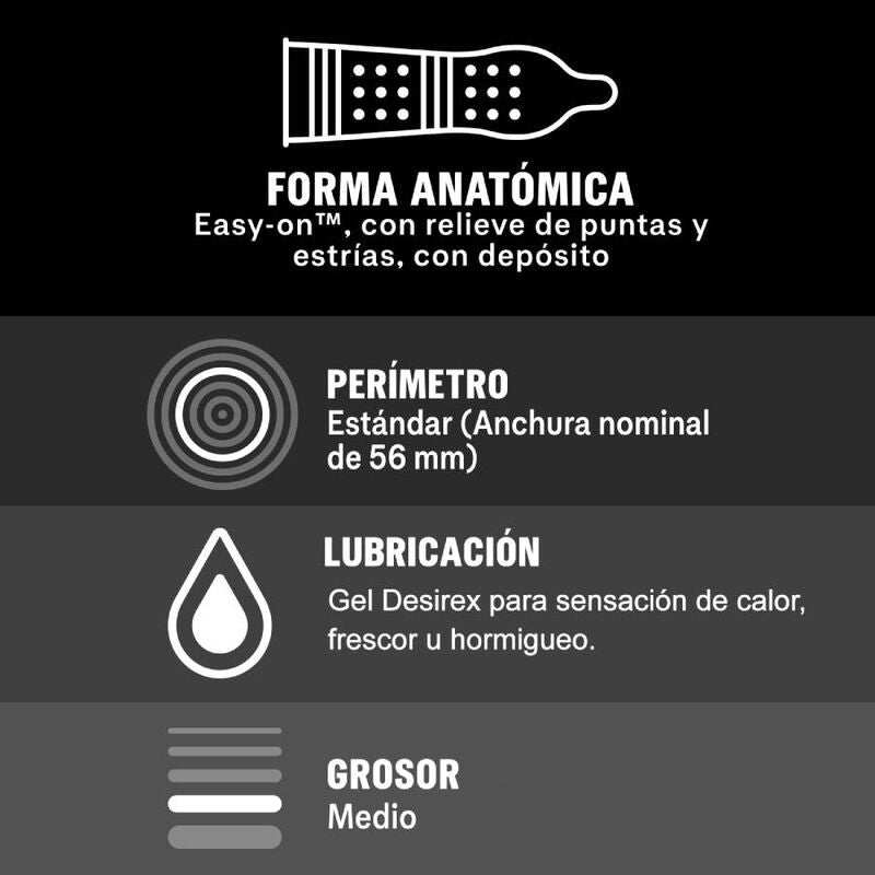 DUREX - ORGASMIQUE INTENSE 12 UNITS