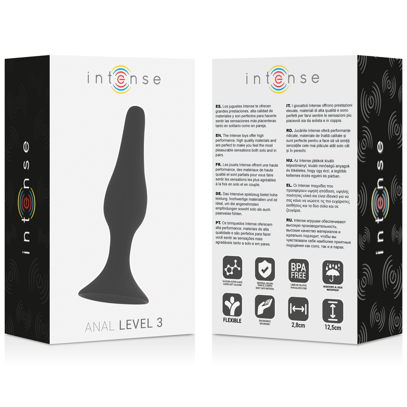 INTENSE - ANAL LEVEAU 3 12.5CM NOIR
