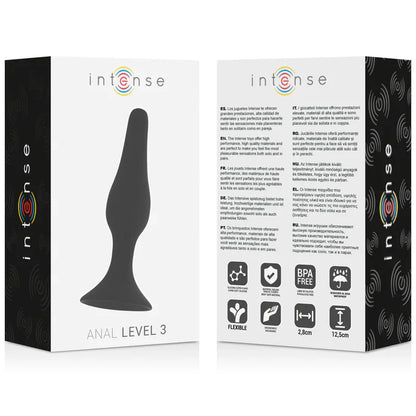 Intense – Anal Niveau 3 12,5Cm Noir