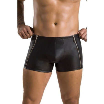 PASIÓN - 049 PANTALONES CORTOS NEGRO MATE S/M