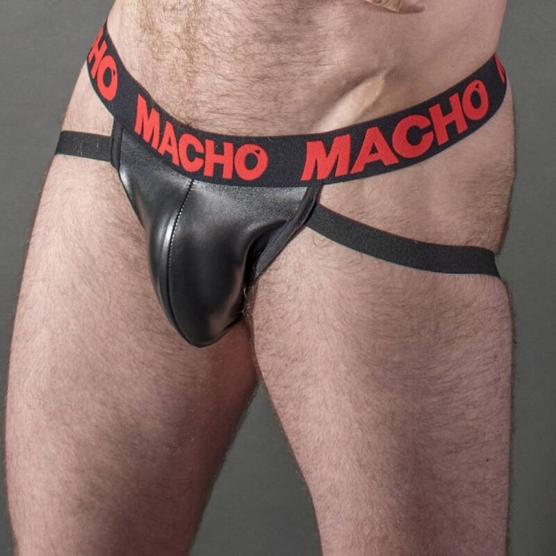 MALE - MX25RC JOCK CUIR ROUGE S