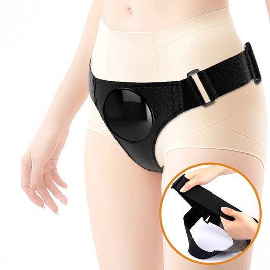 PRETTY LOVE - SLIP HARNAIS HARNAIS UNIVERSEL AVEC GODE JERRY 21.8 CM NATUREL